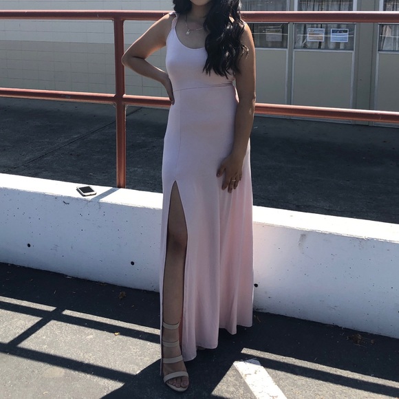 Forever 21 Dresses & Skirts - Pink Long Slit Dress